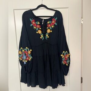 Free People Spell On You Mini Dress— Black